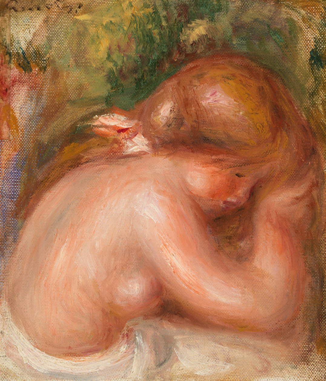 Fiatal lány meztelen törzse alkotó: Pierre Auguste Renoir