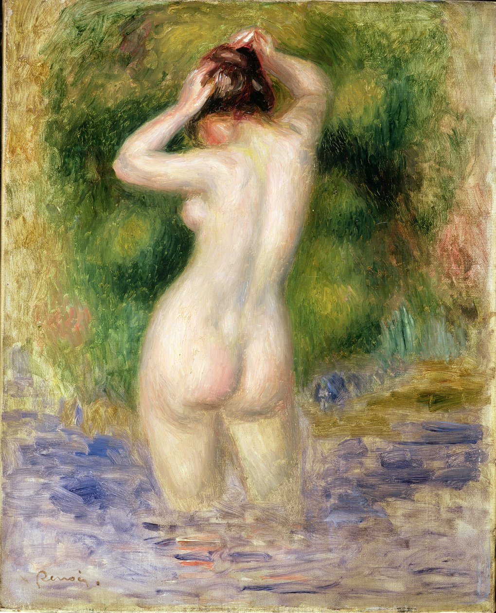 Aktwading, 1880 körül (olaj, vászon) alkotó: Pierre Auguste Renoir