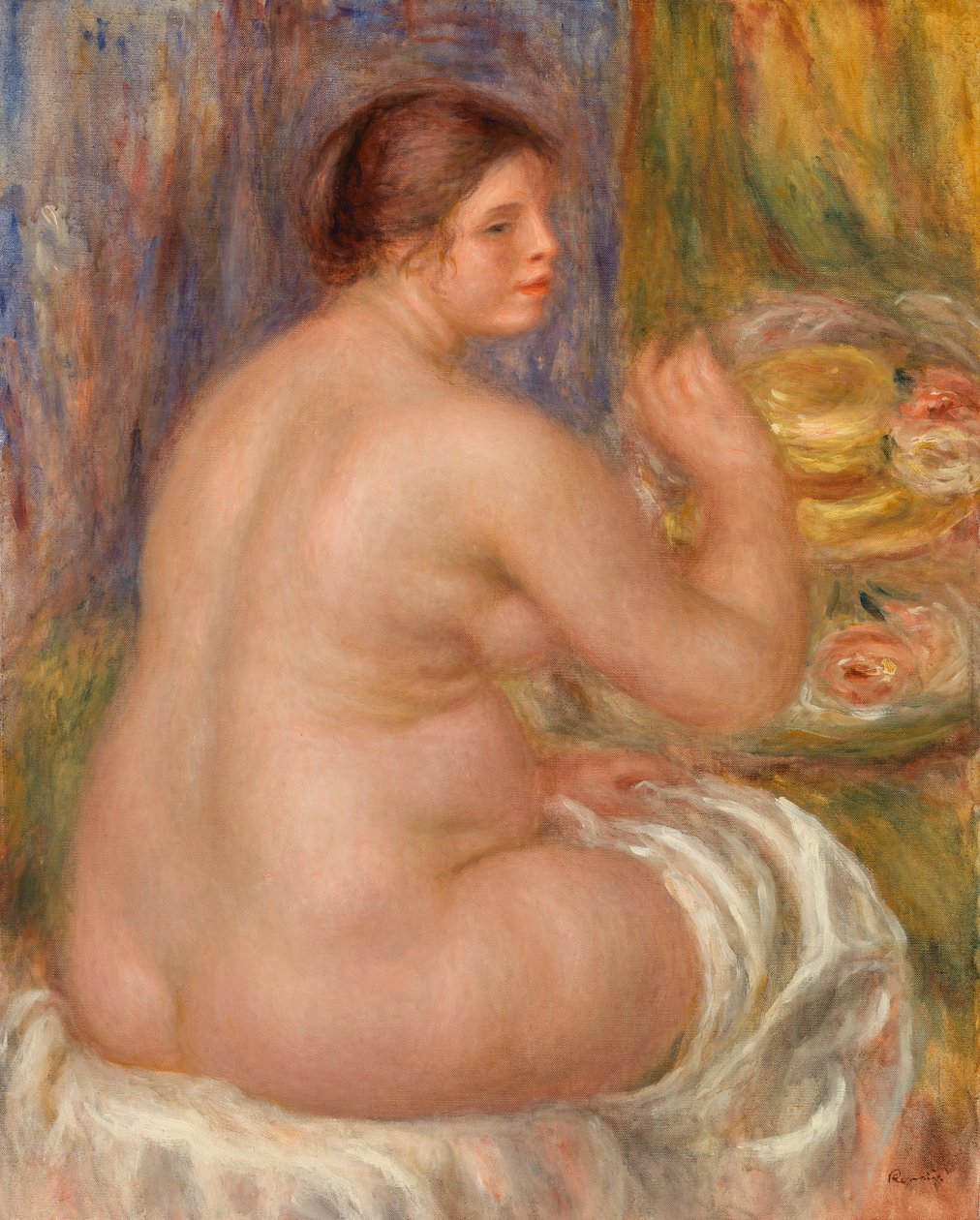 Akt hátulról (Nu de dos) alkotó: Pierre Auguste Renoir