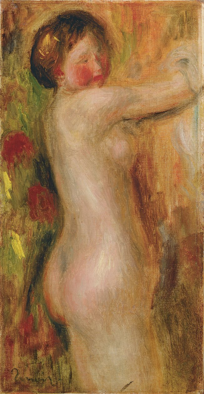 Akt felemelt karral alkotó: Pierre Auguste Renoir