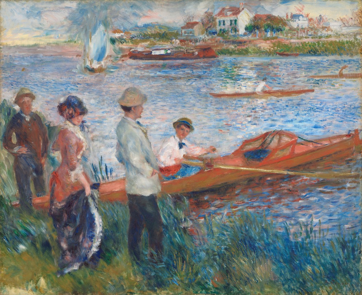 Evezősök Chatouban, 1879. alkotó: Pierre Auguste Renoir