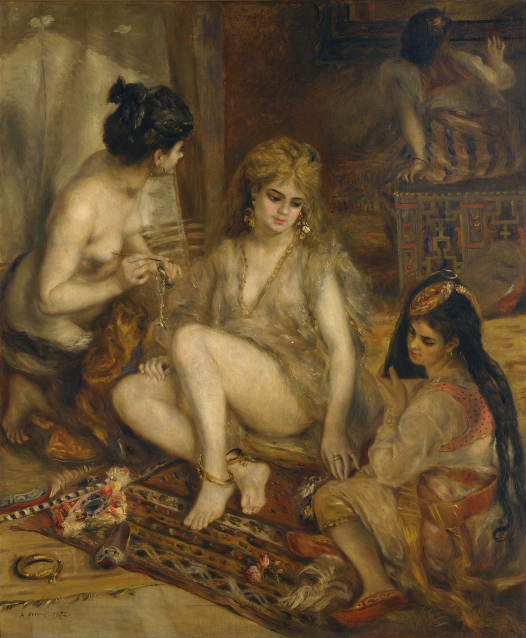 Parisiennes algériai kosztümben, hárem, 1872 alkotó: Pierre Auguste Renoir