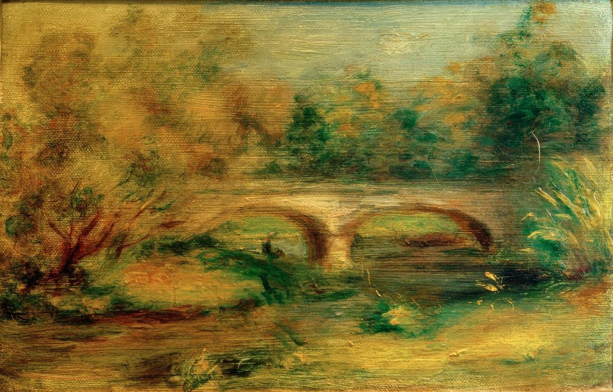 Táj egy híddal alkotó: Pierre Auguste Renoir