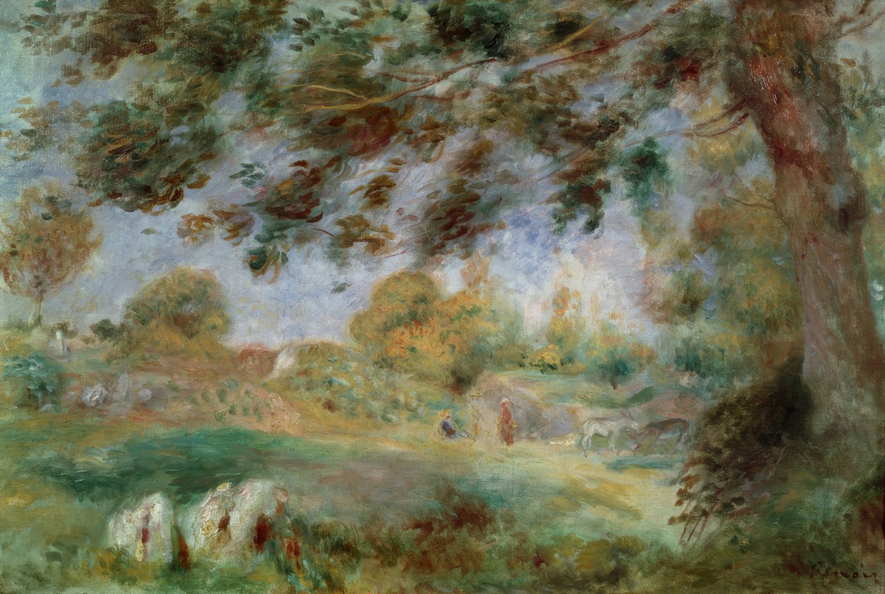 Tavaszi táj alkotó: Pierre Auguste Renoir