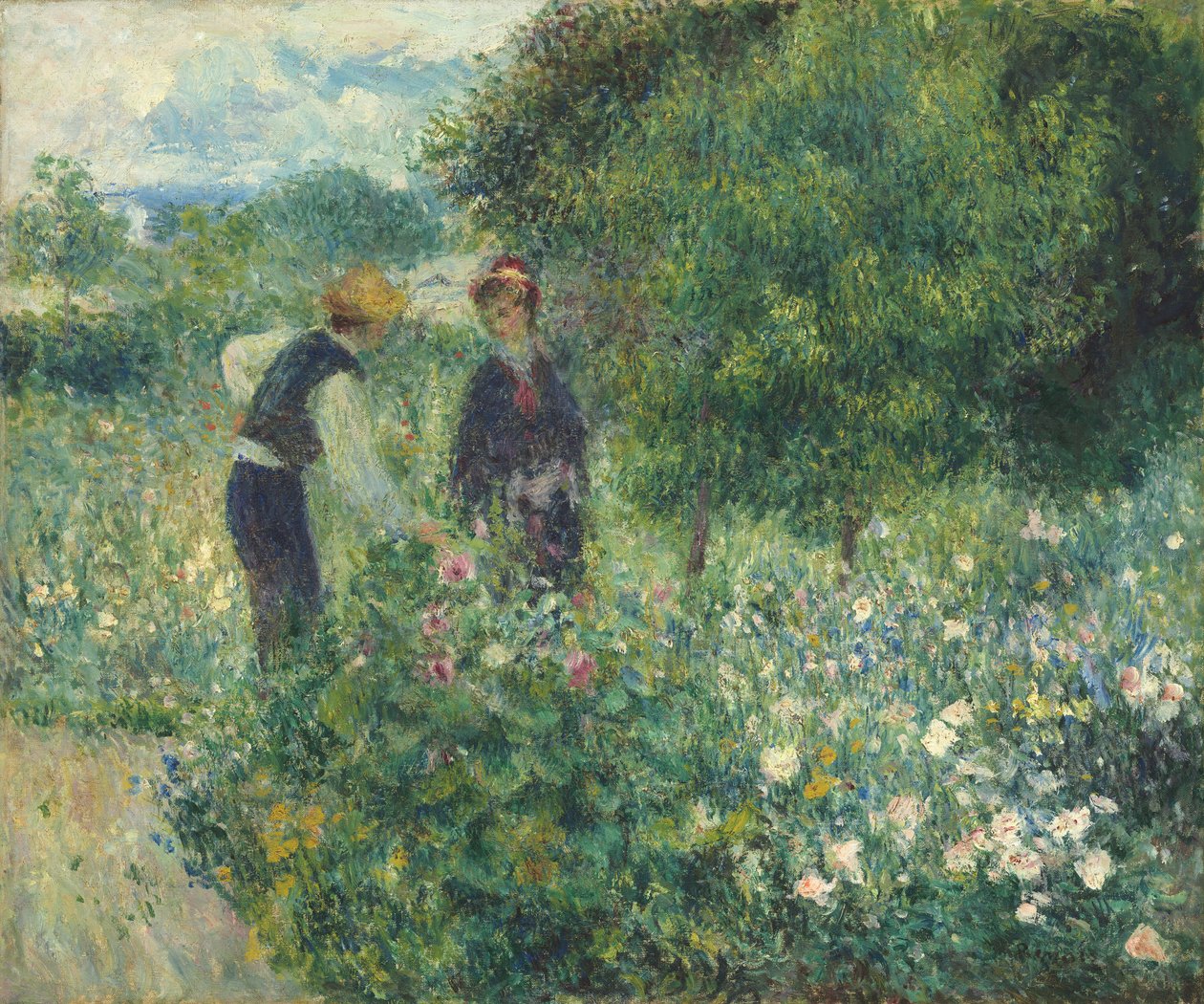 Virágszedés alkotó: Pierre Auguste Renoir