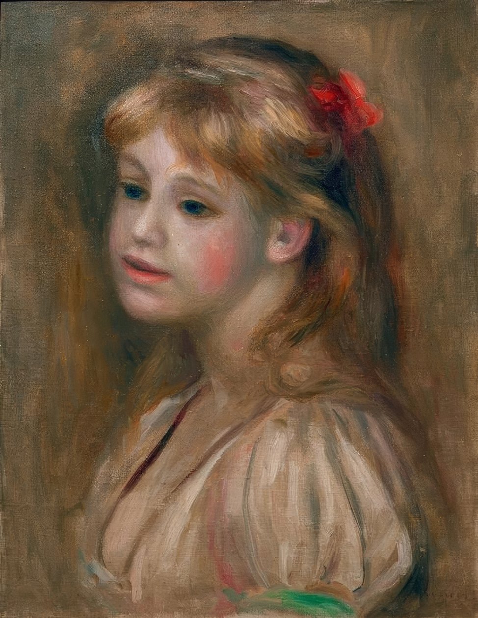 Egy lány portréja alkotó: Pierre Auguste Renoir