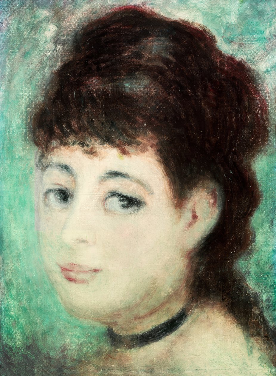 Egy fiatal nő portréja alkotó: Pierre Auguste Renoir
