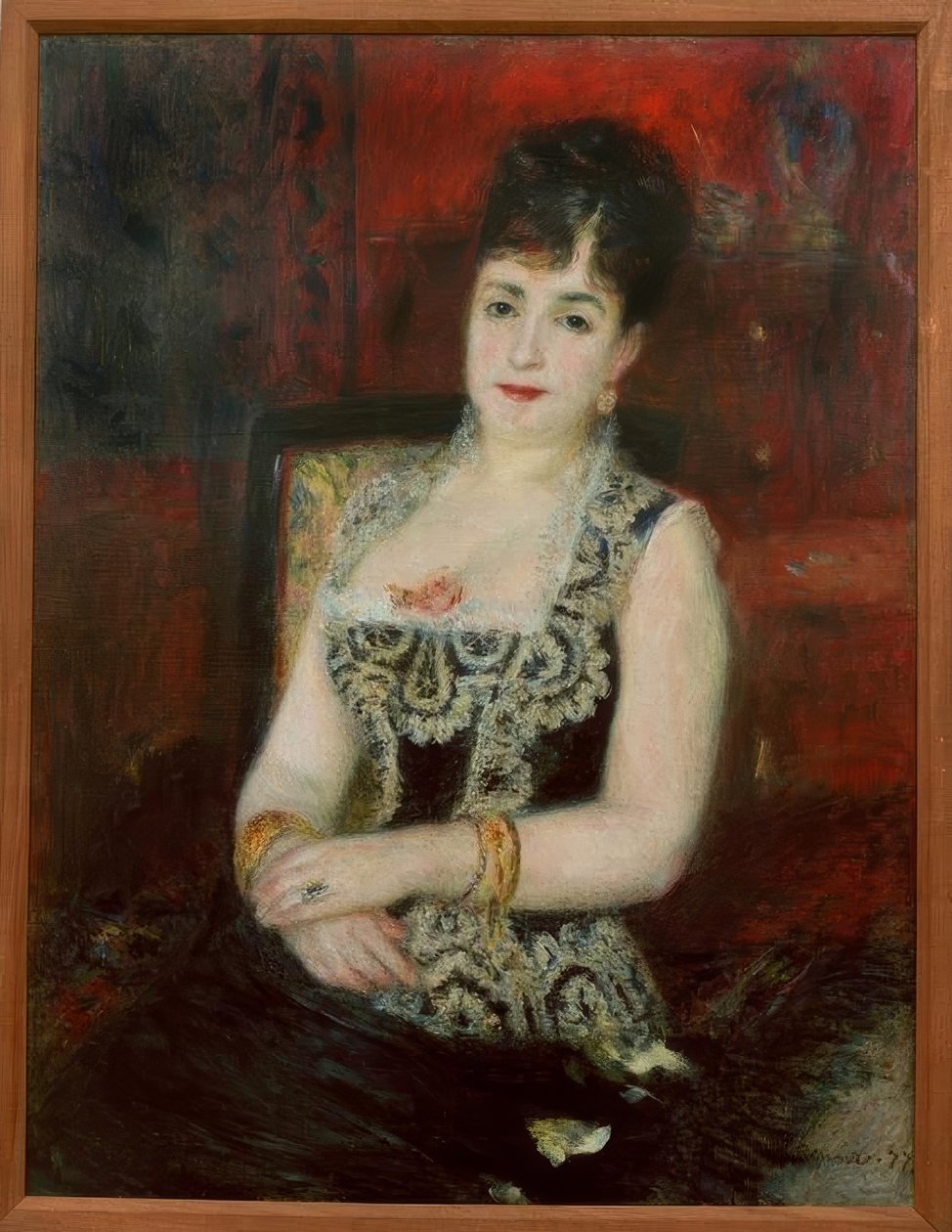 Pourtalès grófnő portréja alkotó: Pierre Auguste Renoir