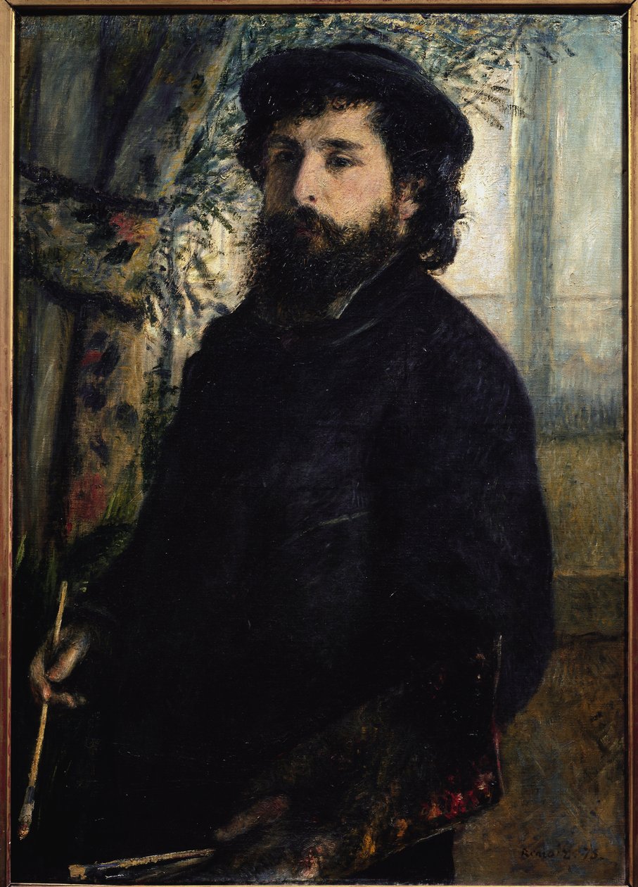Claude Monet portréja (olaj, vászon alkotó: Pierre Auguste Renoir