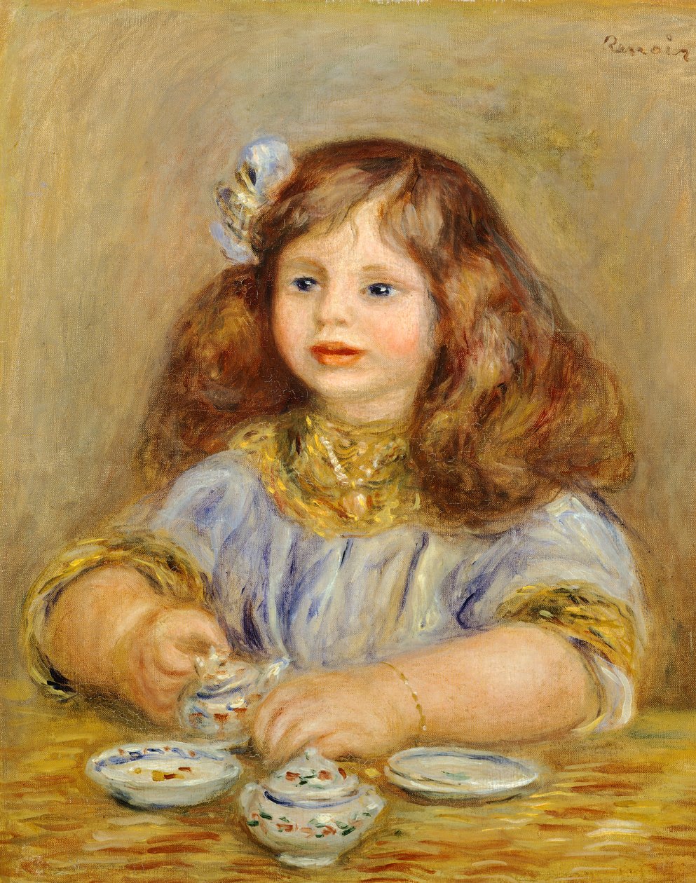 Genevieve Bernheim de Villers (1907-1936), Jean de la Chapelle leendő grófnő portréja alkotó: Pierre Auguste Renoir