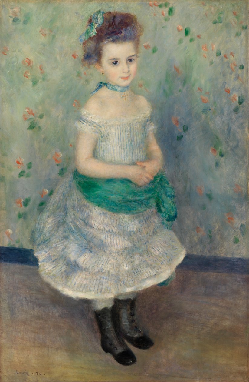 Jeanne Durand-Ruel portréja (J. kisasszony portréja) alkotó: Pierre Auguste Renoir