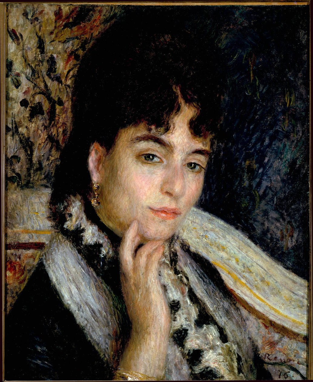 Madame Alphonse Daudet portréja (olaj, vászon alkotó: Pierre Auguste Renoir