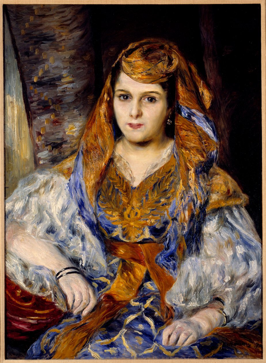 Madame Clementine Stora portréja Pierre Auguste Renoir (1841-1919) algériai festményének nevezett 1870 V. 0,59x0,84 m San Francisco, Szépművészeti Múzeum alkotó: Pierre Auguste Renoir