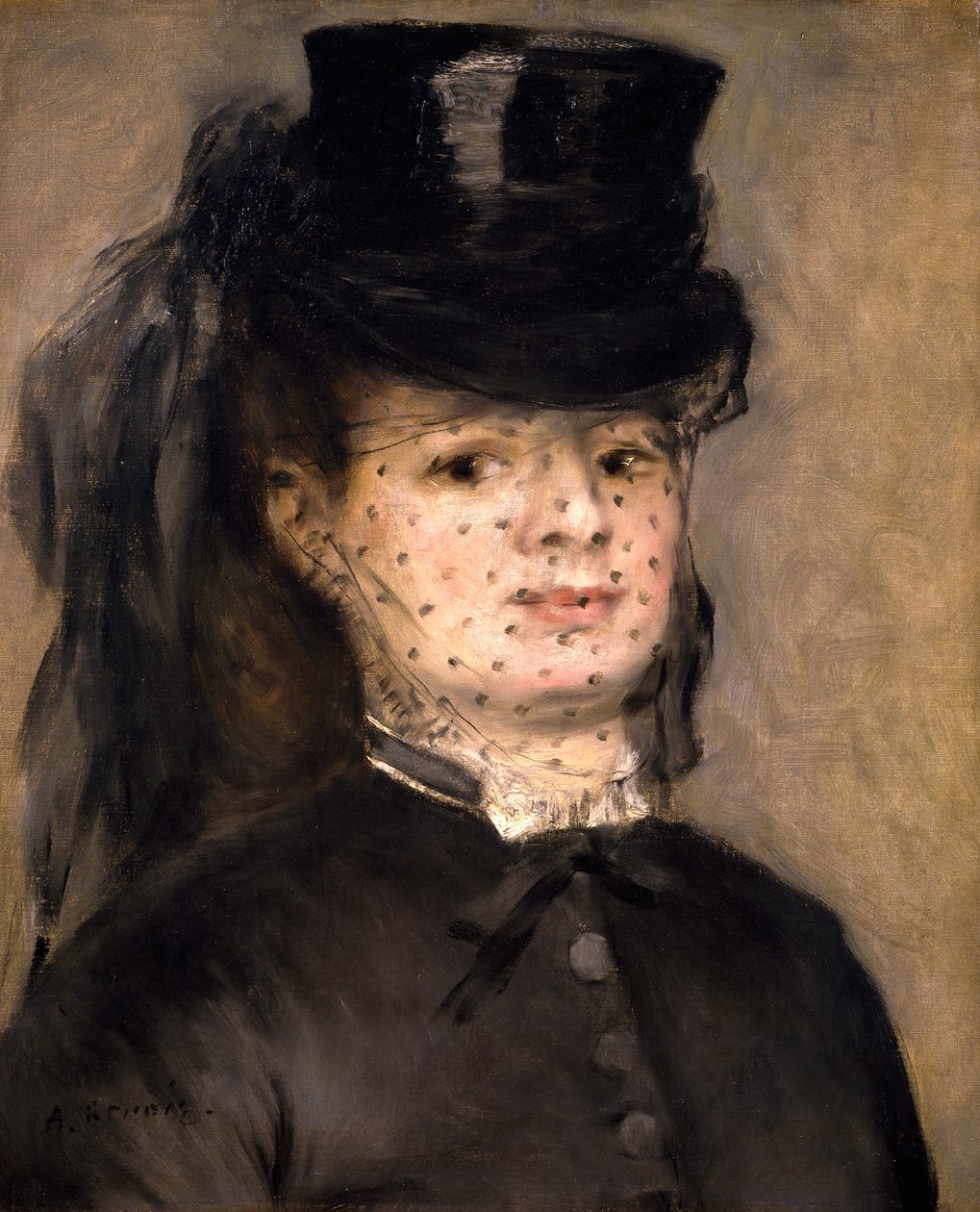 Madame Darras portréja, szül. Henriette Oudiette, Paul Darras kapitány felesége (1873-as tanulmány az Amazonas számára) alkotó: Pierre Auguste Renoir