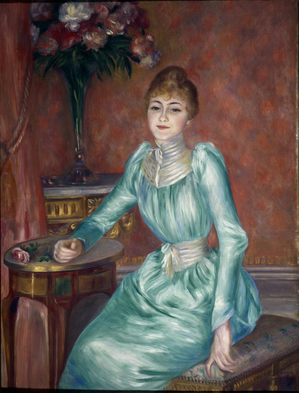 Madame de Bonnieres portréja (olaj, vászon alkotó: Pierre Auguste Renoir