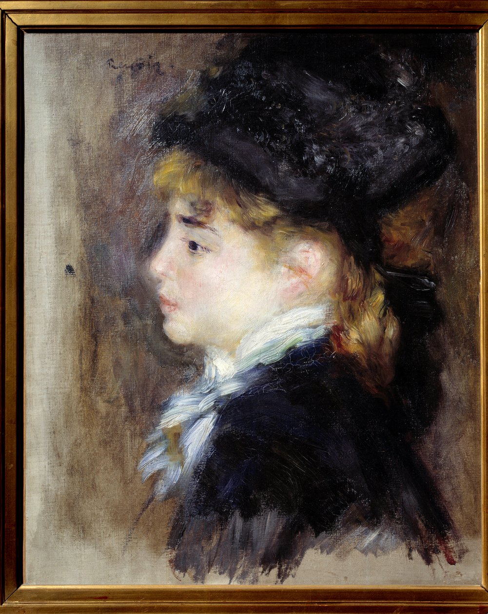 Margot portréja. Pierre Auguste Renoir (1841-1919) festménye alkotó: Pierre Auguste Renoir