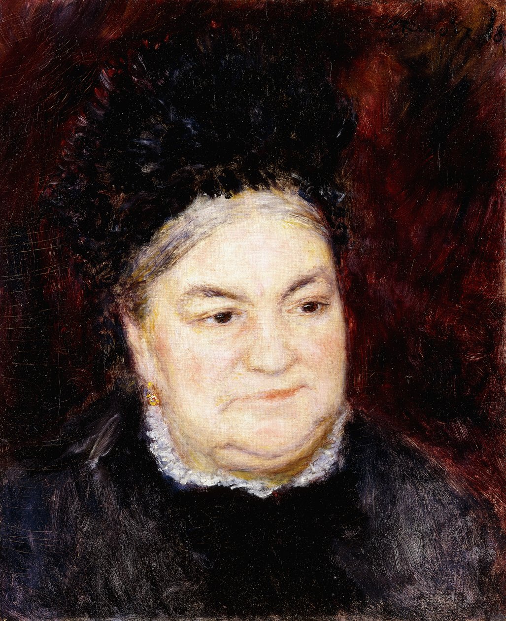 öregasszony portréja alkotó: Pierre Auguste Renoir
