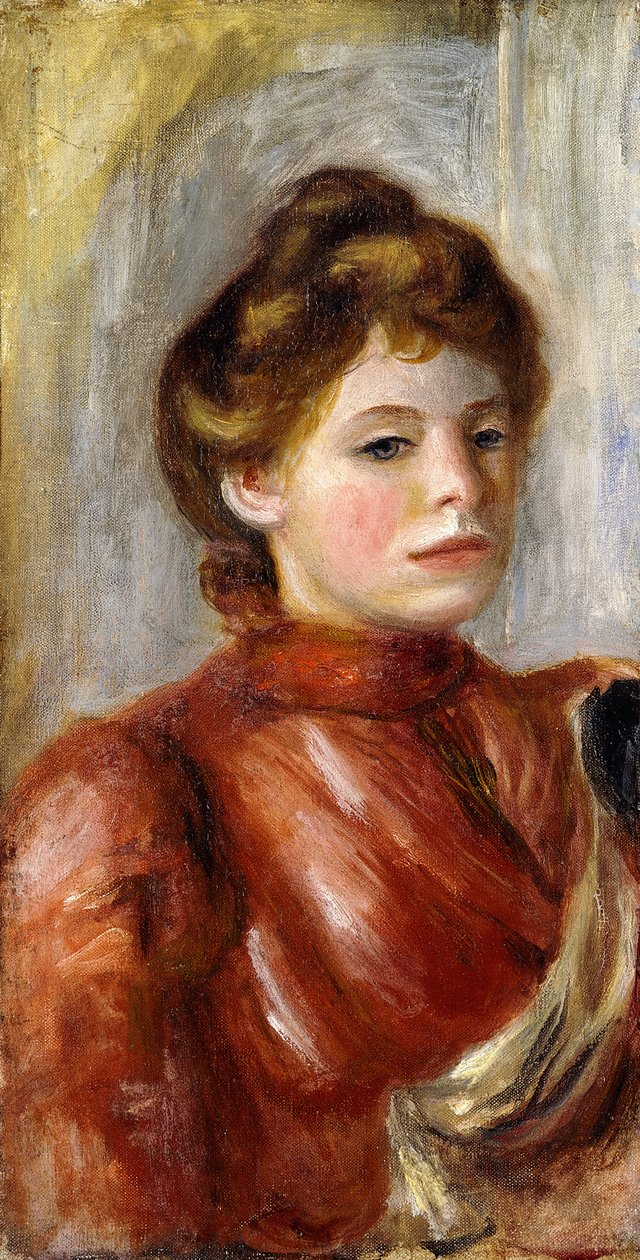Női portré; Női portré, 1891-1892 alkotó: Pierre Auguste Renoir