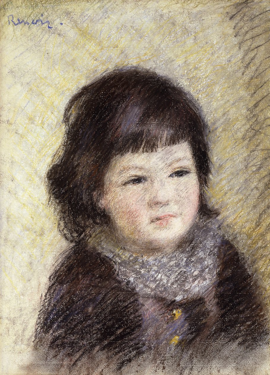 Gyermek portréja; Gyermekportré, 1879 körül alkotó: Pierre Auguste Renoir