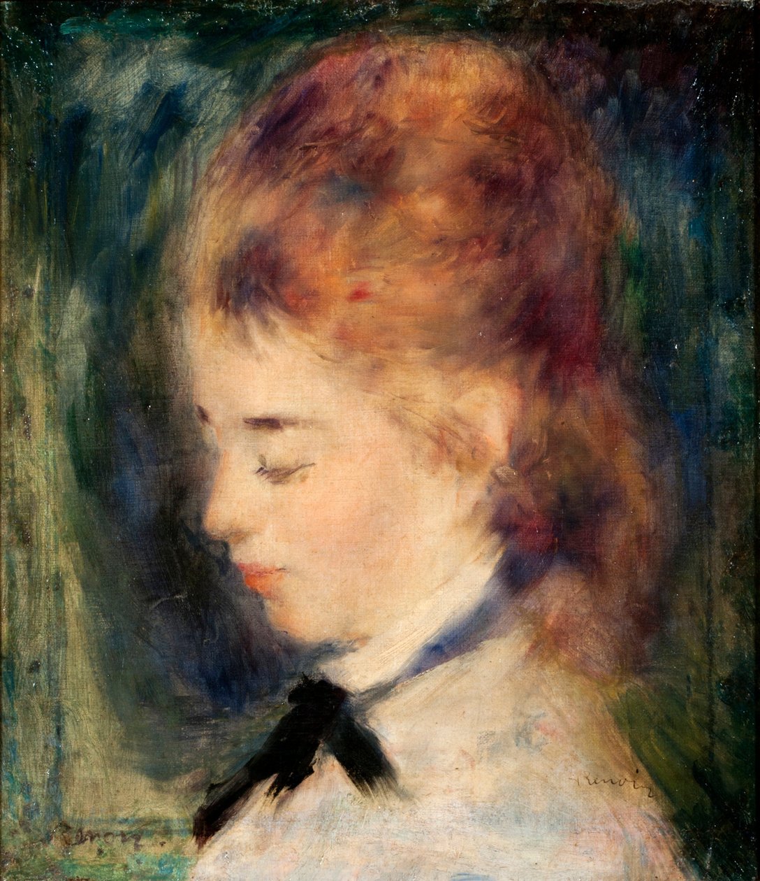 Egy lány portréja (olaj, vászon) alkotó: Pierre Auguste Renoir