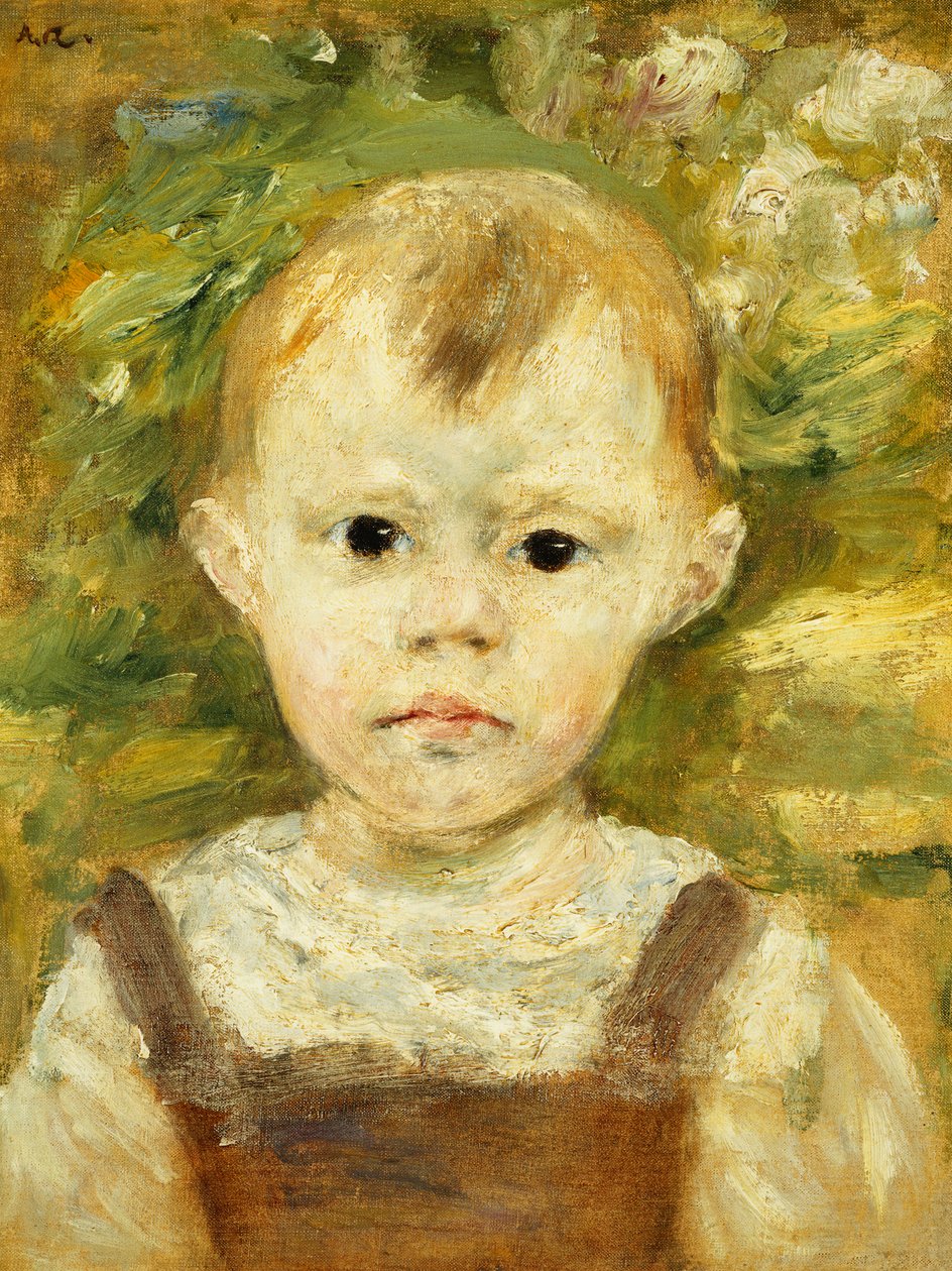 Egy kisfiú portréja; Egy kisfiú portréja, 1880 körül alkotó: Pierre Auguste Renoir