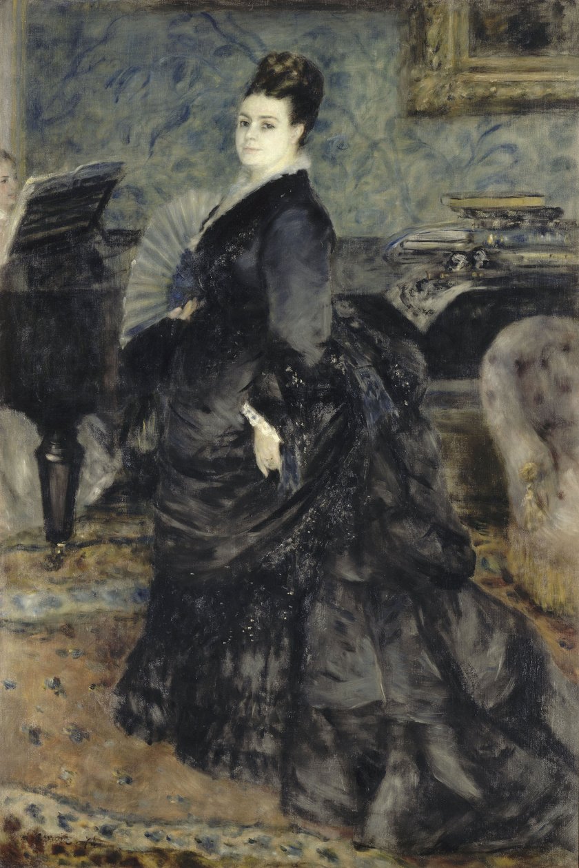 Egy női portré, Mme Georges Hartmann c. 1874 alkotó: Pierre Auguste Renoir