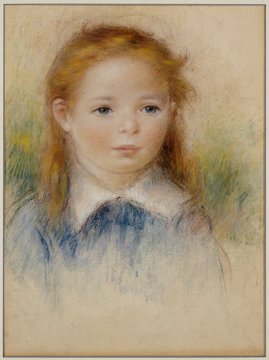 Egy fiatal lány portréja alkotó: Pierre Auguste Renoir