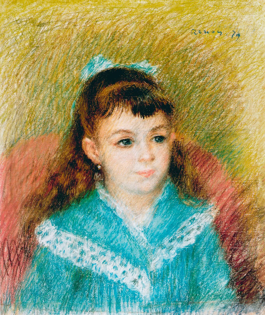 Egy fiatal lány portréja, Elisabeth Maître, 1879 alkotó: Pierre Auguste Renoir