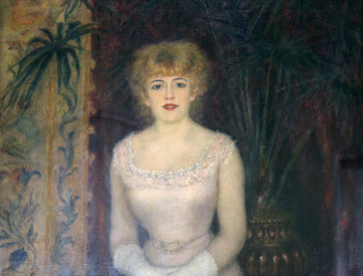 Jeanne Samary színésznő portréja, 1878. alkotó: Pierre Auguste Renoir