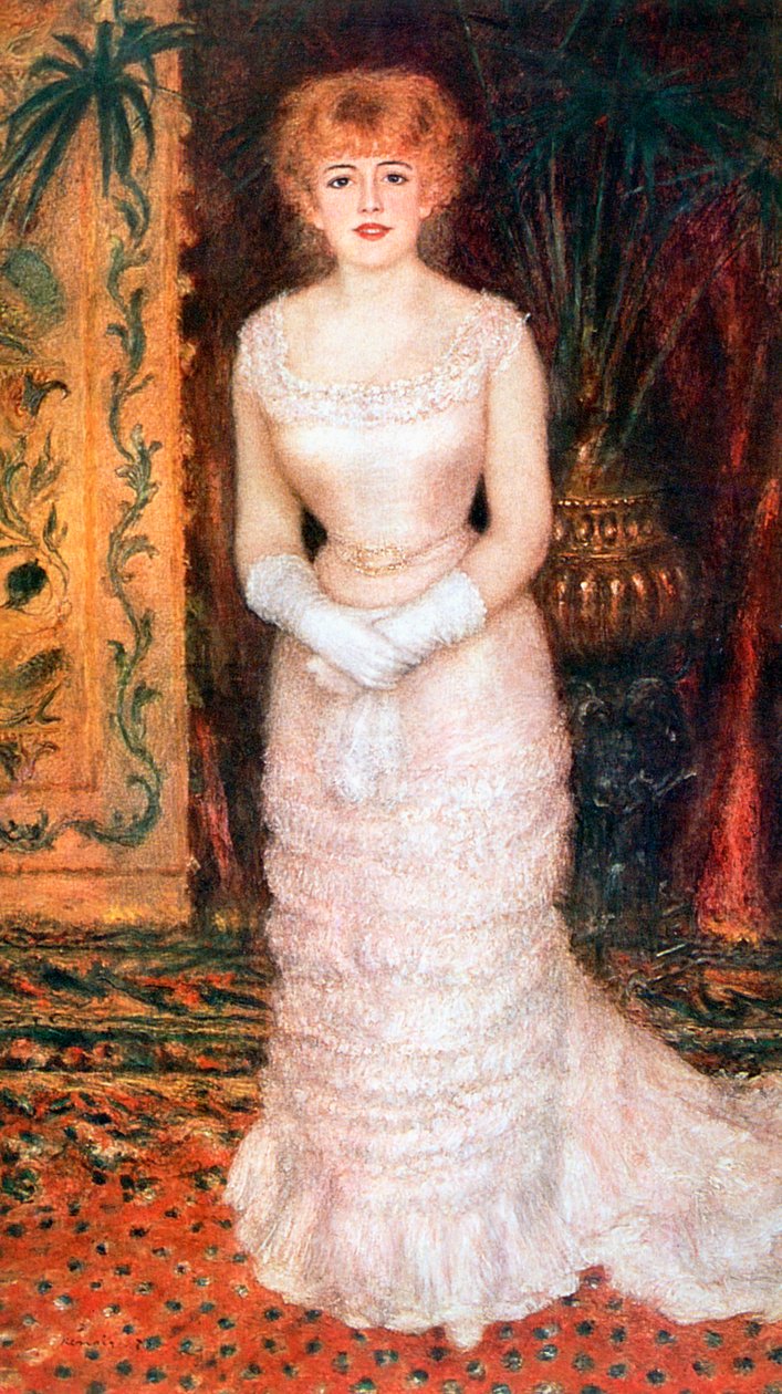 Jeanne Samary színésznő portréja, 1878 alkotó: Pierre Auguste Renoir