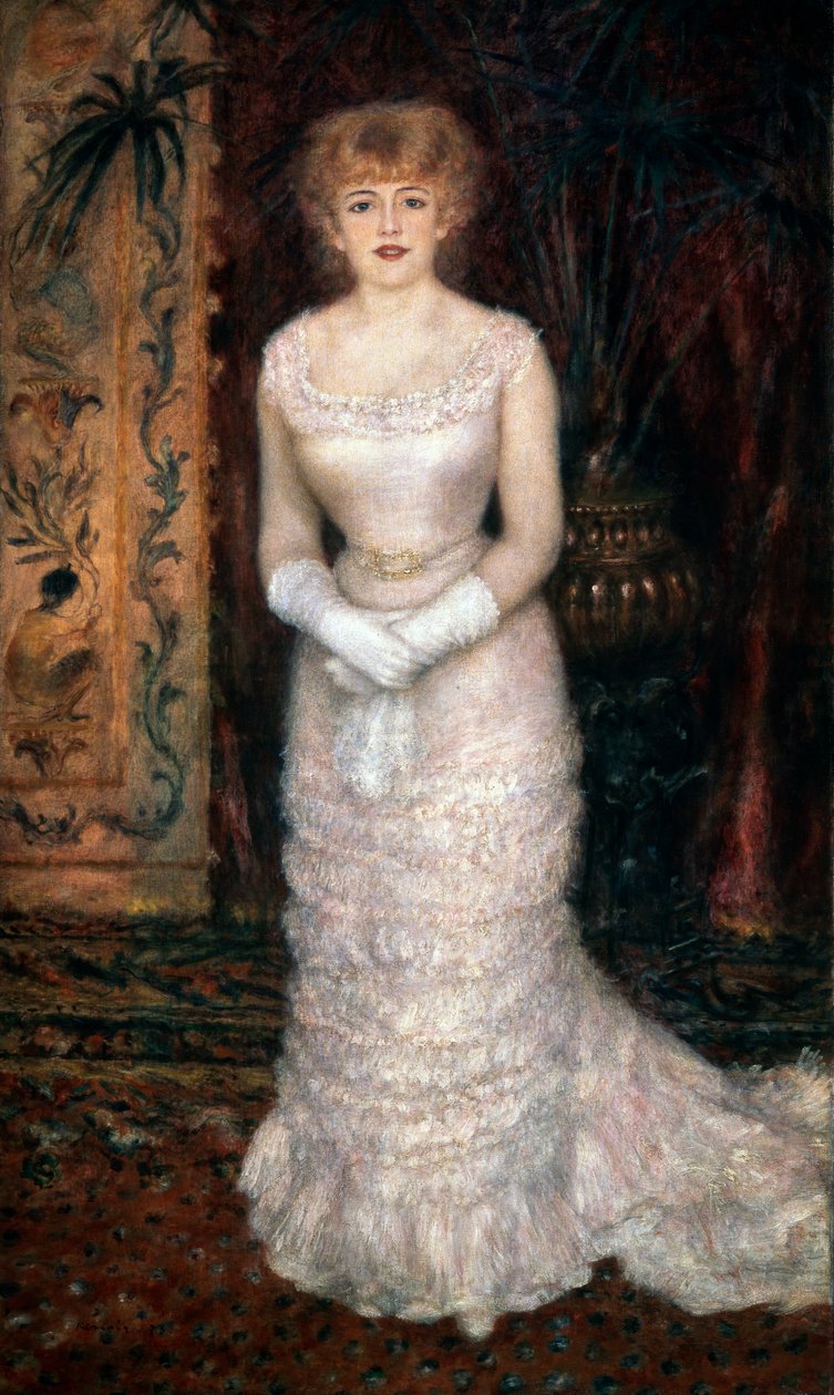 Jeanne Samary színésznő portréja, 1878. alkotó: Pierre Auguste Renoir