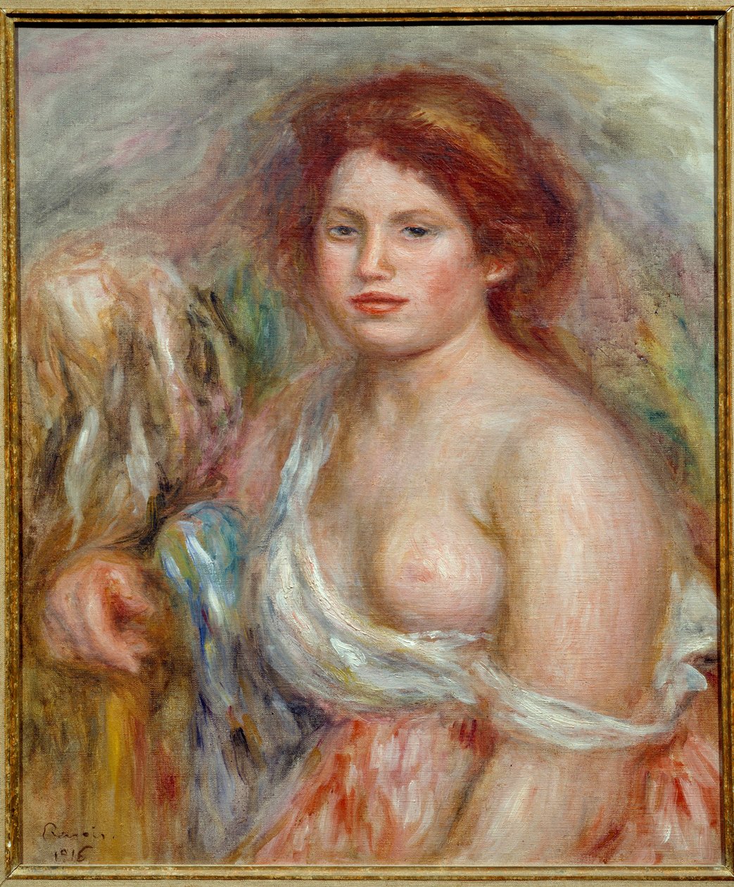 A modell portréja mellszoborban Pierre Auguste Renoir festménye alkotó: Pierre Auguste Renoir