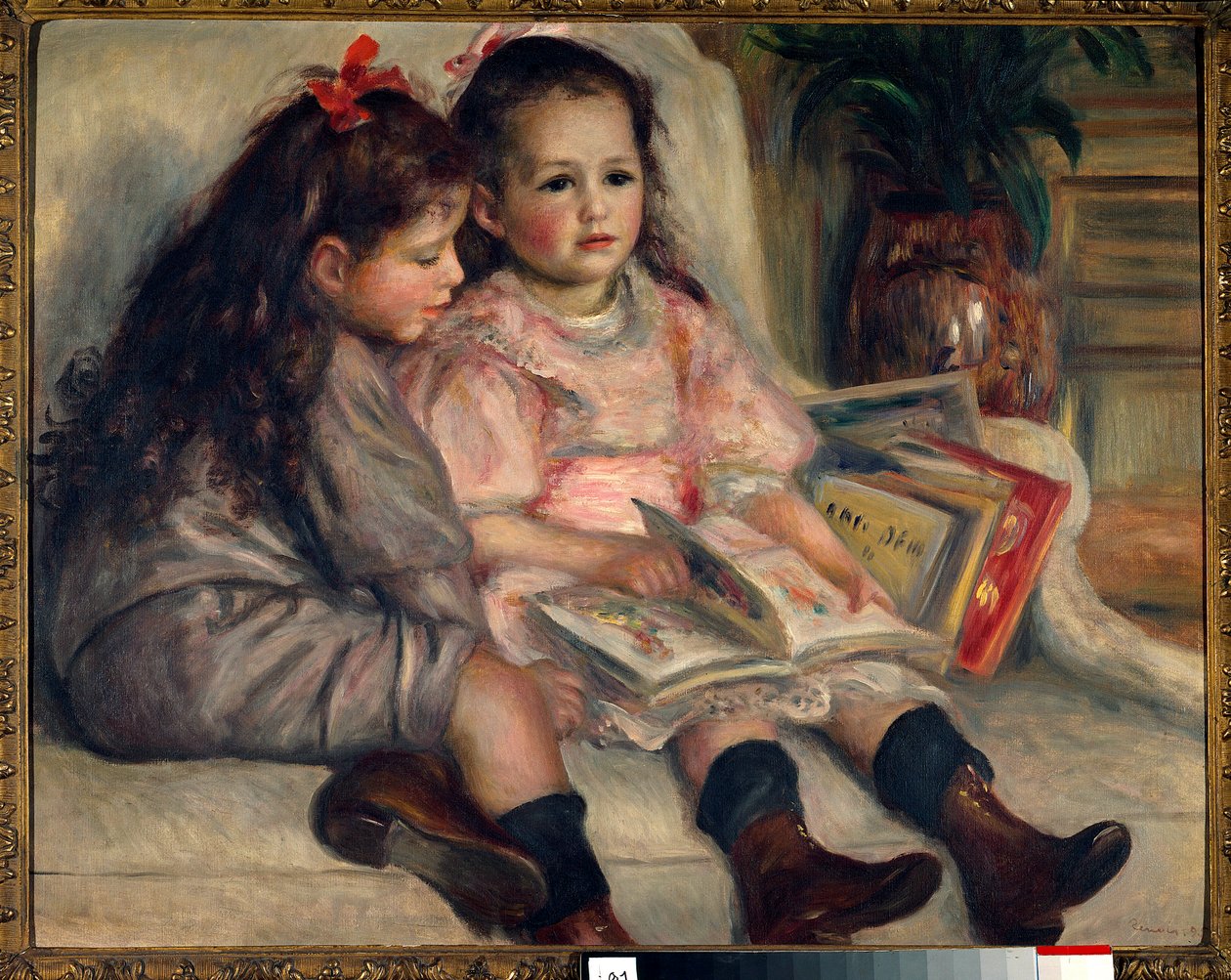 Gyermekportrék (Martial Caillebotte gyermekei). 1895 alkotó: Pierre Auguste Renoir
