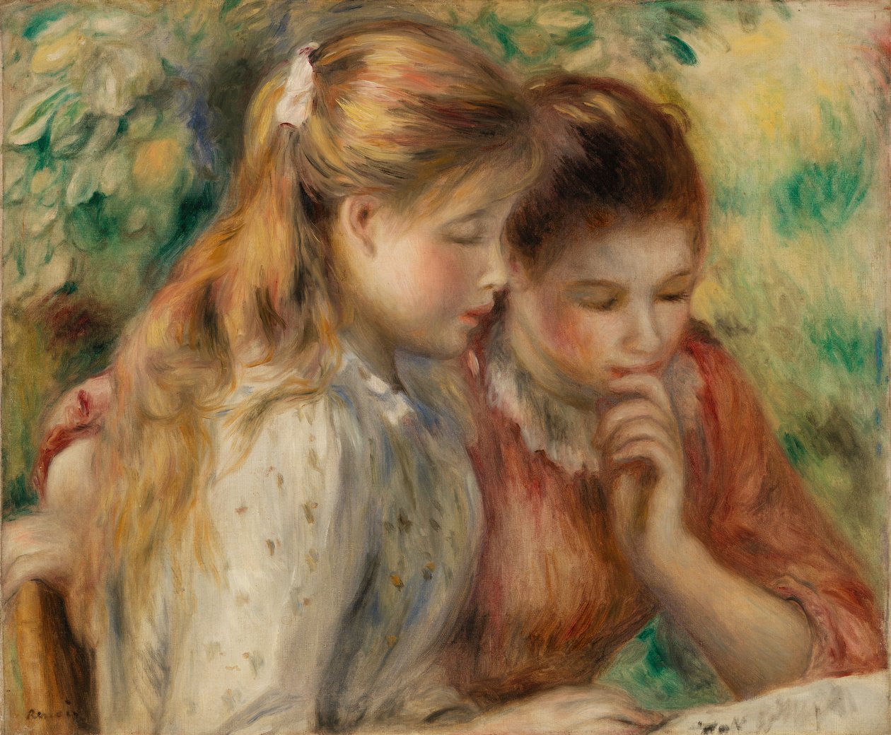 Olvasás (La előadás) alkotó: Pierre Auguste Renoir