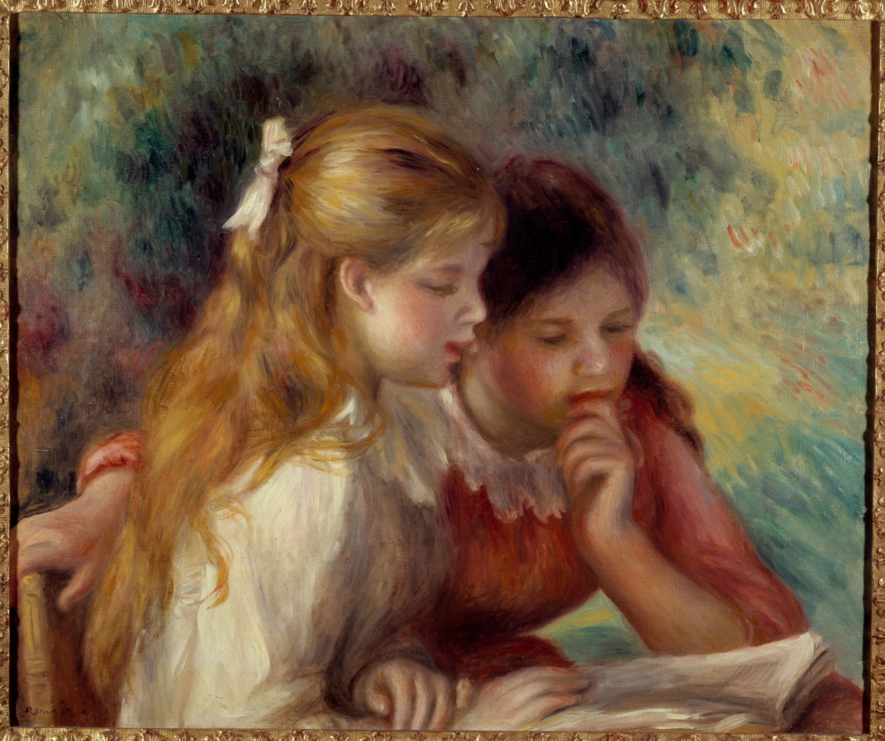 Pierre Auguste Renoir (1841-1919) olvasófestménye 19. század V. 0,55x0,65 m Párizs, Muse d