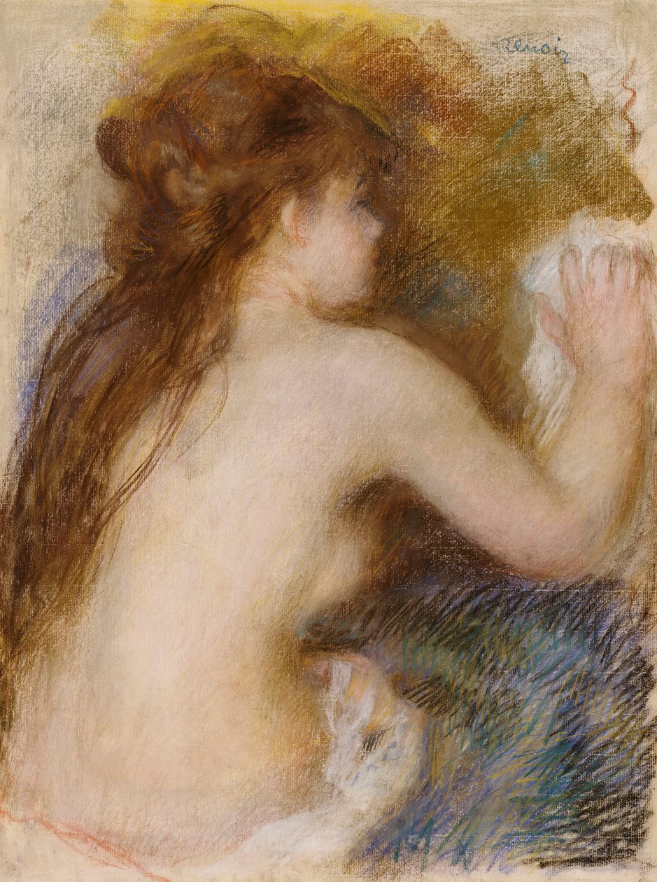 Egy meztelen nő hátulnézete, 1879 körül alkotó: Pierre Auguste Renoir