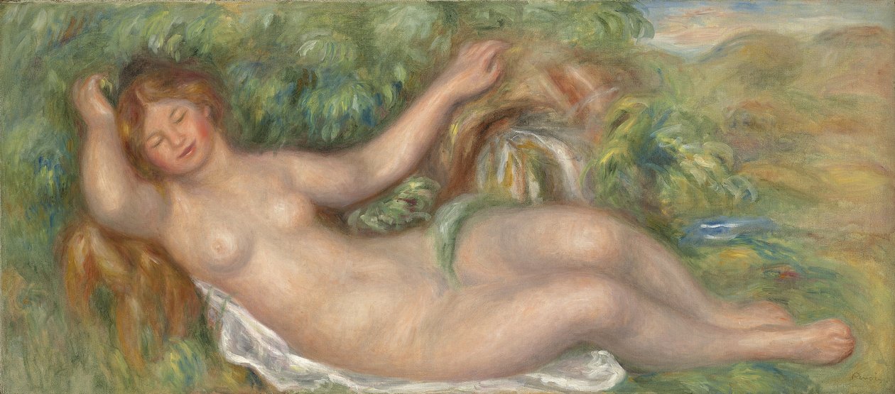 Fekvő akt; A forrás, 1902 alkotó: Pierre Auguste Renoir