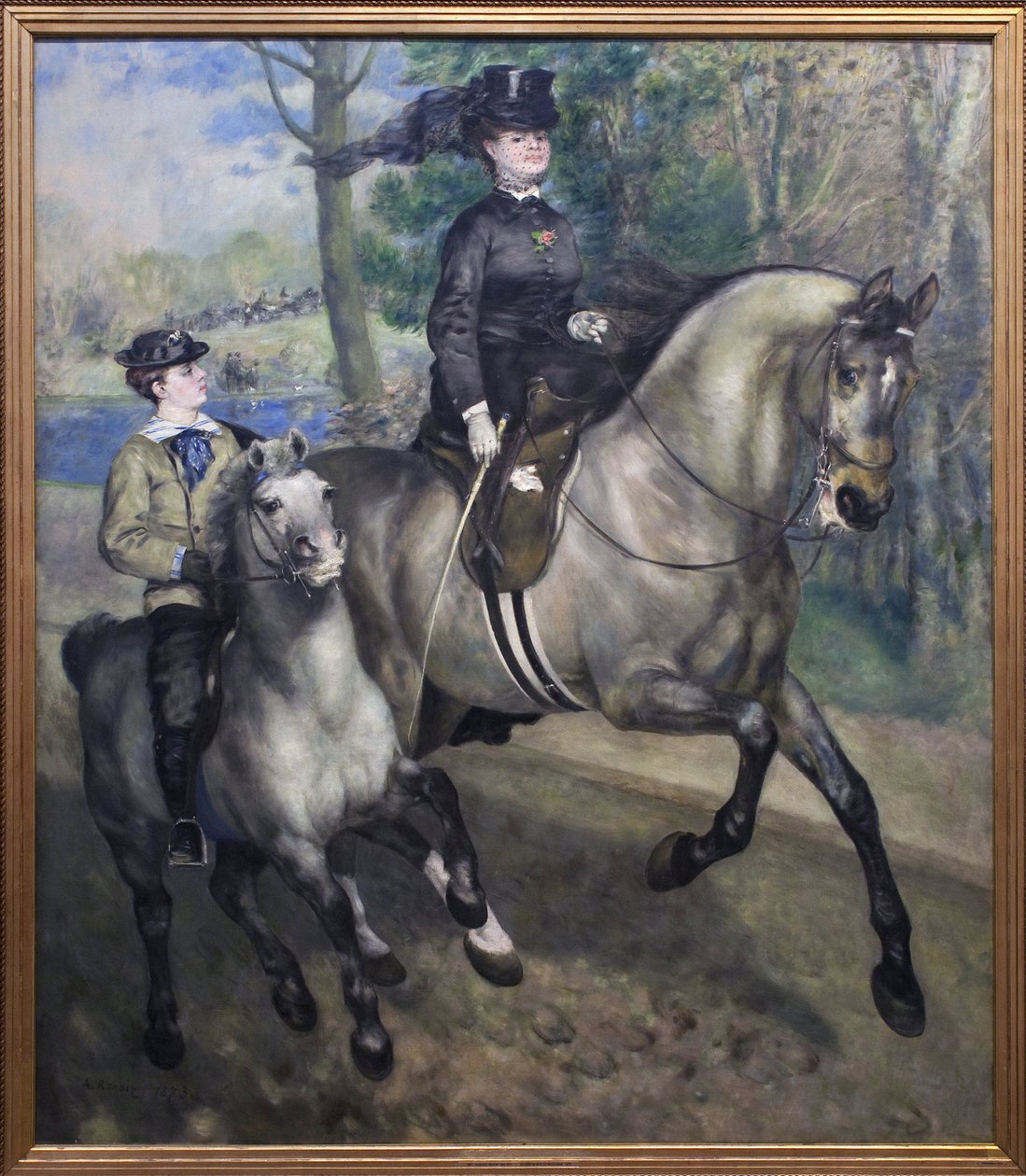 Lovaglás a Bois de Boulogne-ban alkotó: Pierre Auguste Renoir