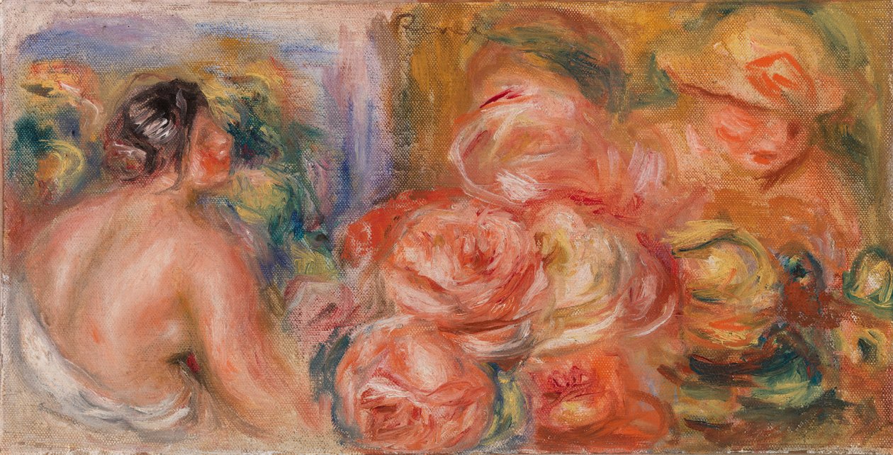 Rózsák és kis akt (Roses et petit nu) alkotó: Pierre Auguste Renoir