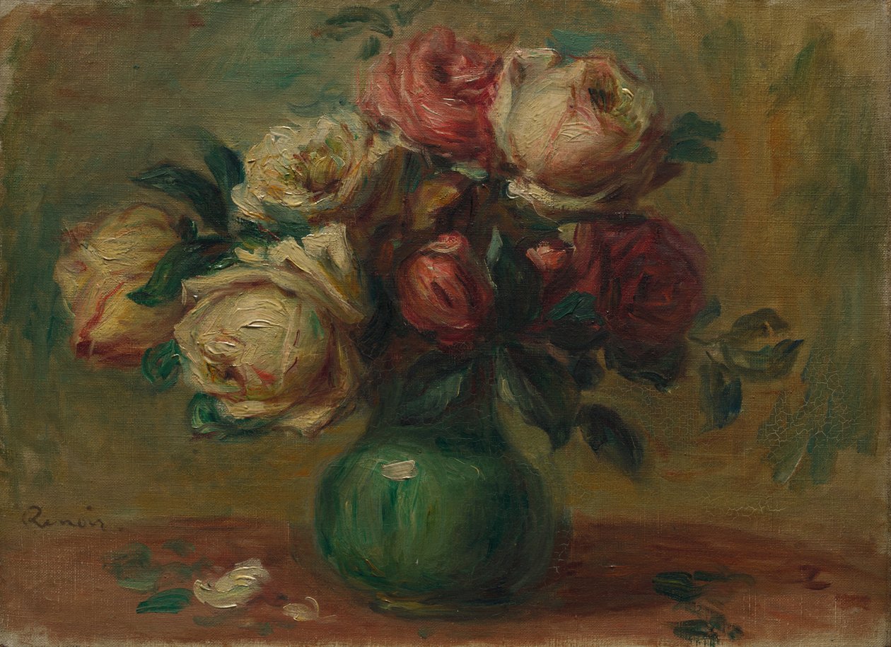 Rózsa vázában c. 1890 alkotó: Pierre Auguste Renoir
