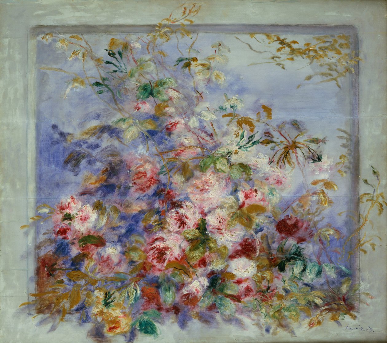 Rózsák az ablakban, 1879 alkotó: Pierre Auguste Renoir
