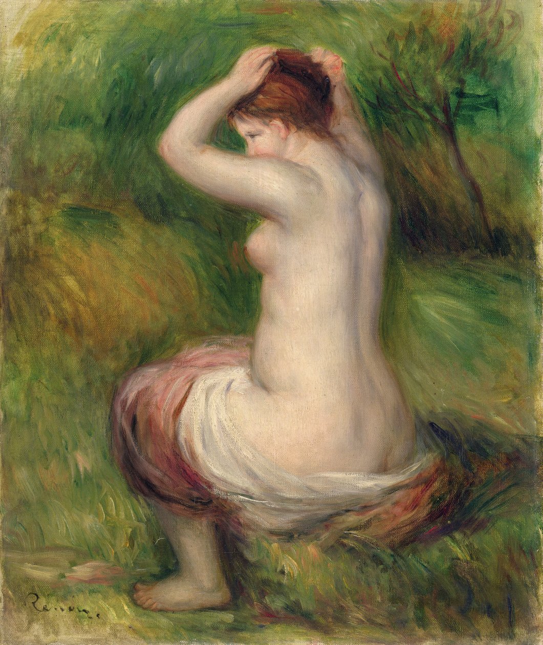 Ülő akt (olaj, vászon) alkotó: Pierre Auguste Renoir