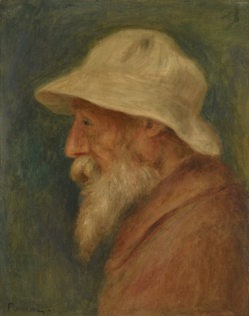 Önarckép fehér kalappal, 1910 alkotó: Pierre Auguste Renoir
