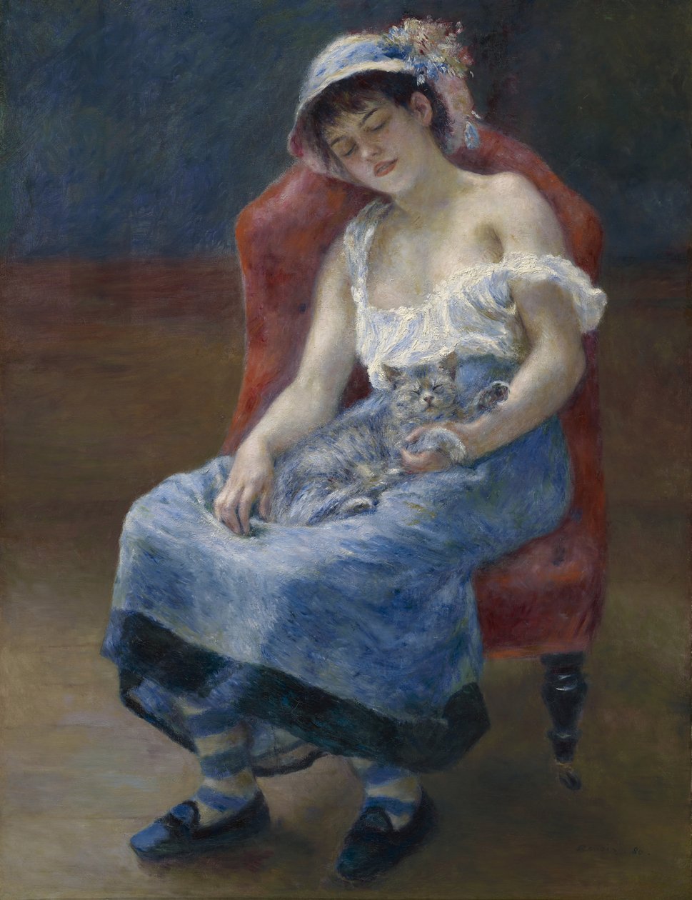 Alvó lány, 1880 alkotó: Pierre Auguste Renoir