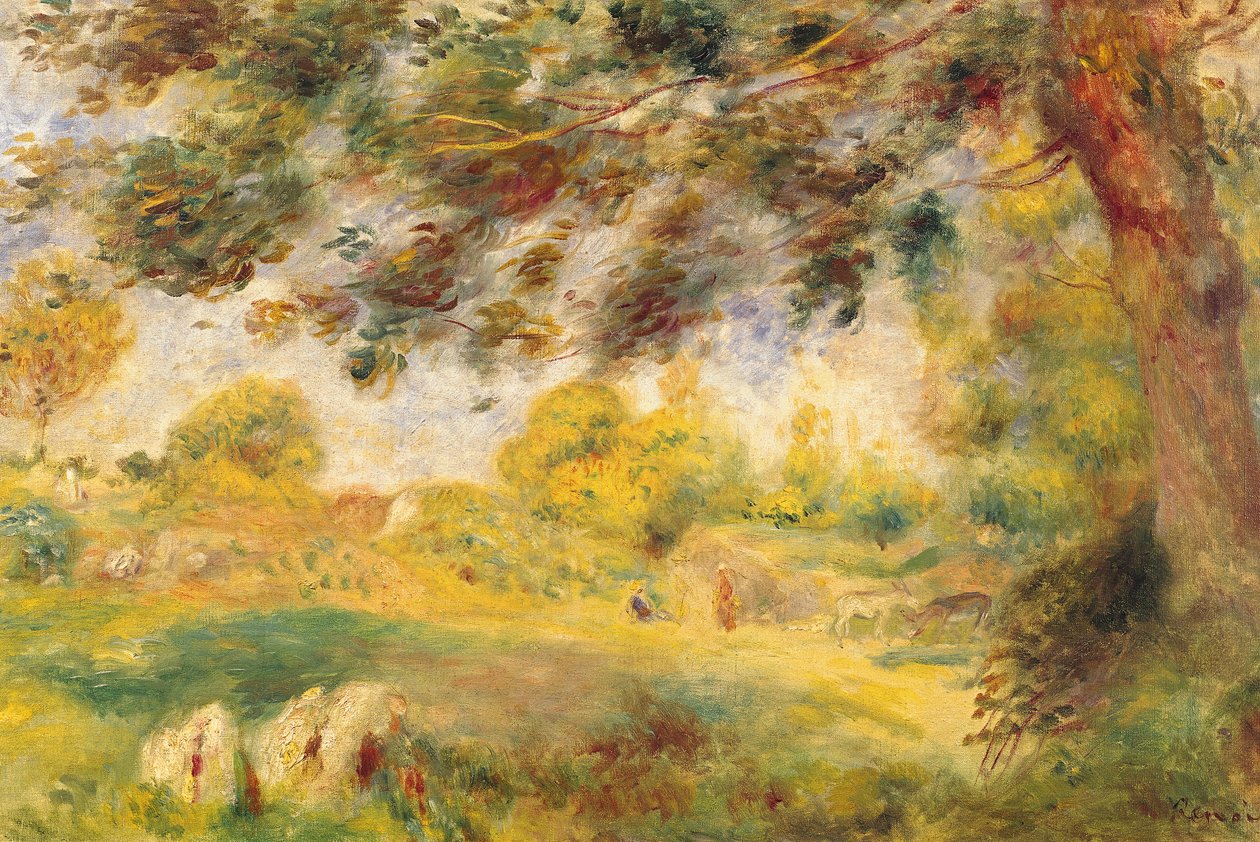 Tavaszi táj (olaj, vászon) alkotó: Pierre Auguste Renoir