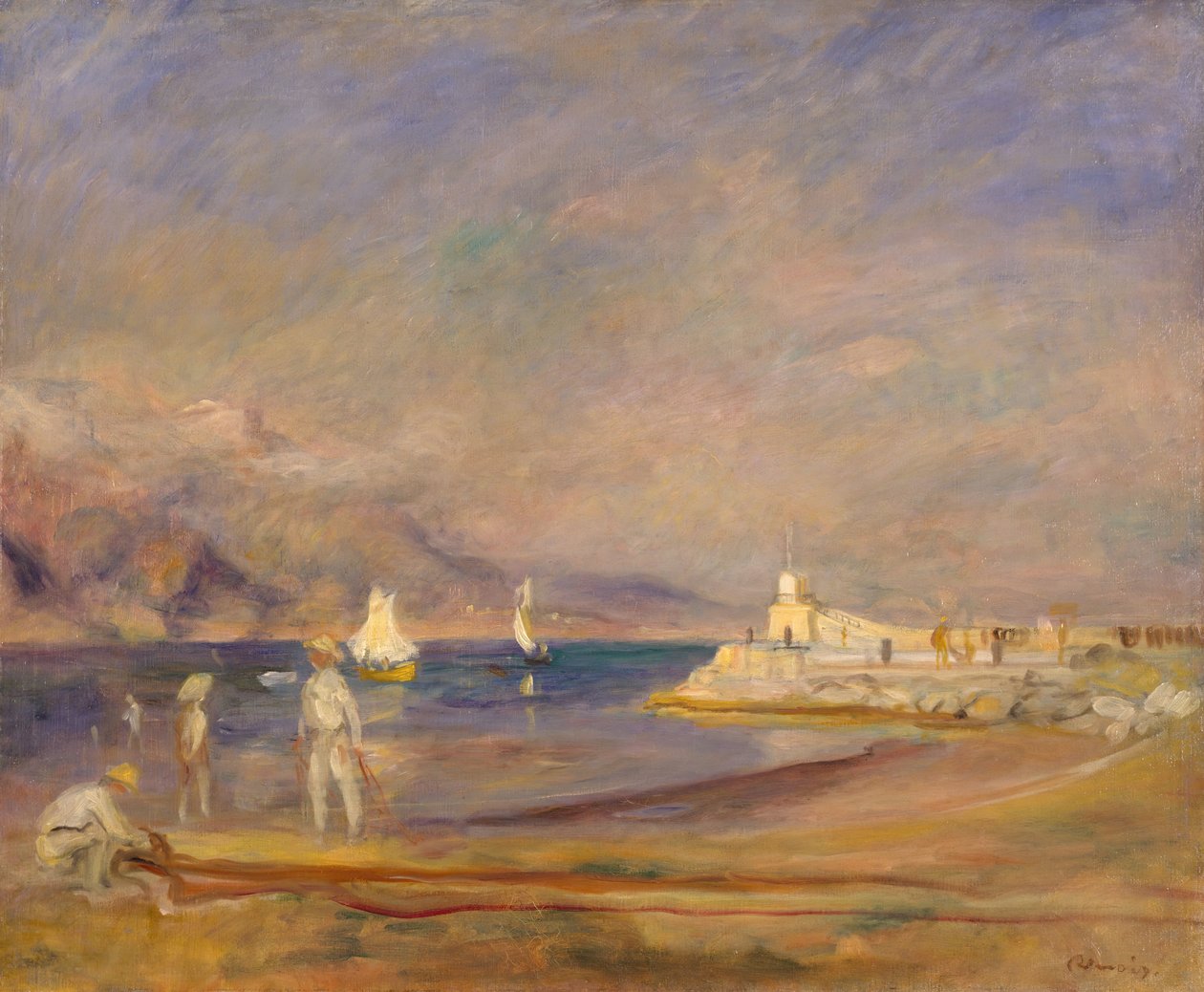 St Tropez, Franciaország, 1898-1900. alkotó: Pierre Auguste Renoir