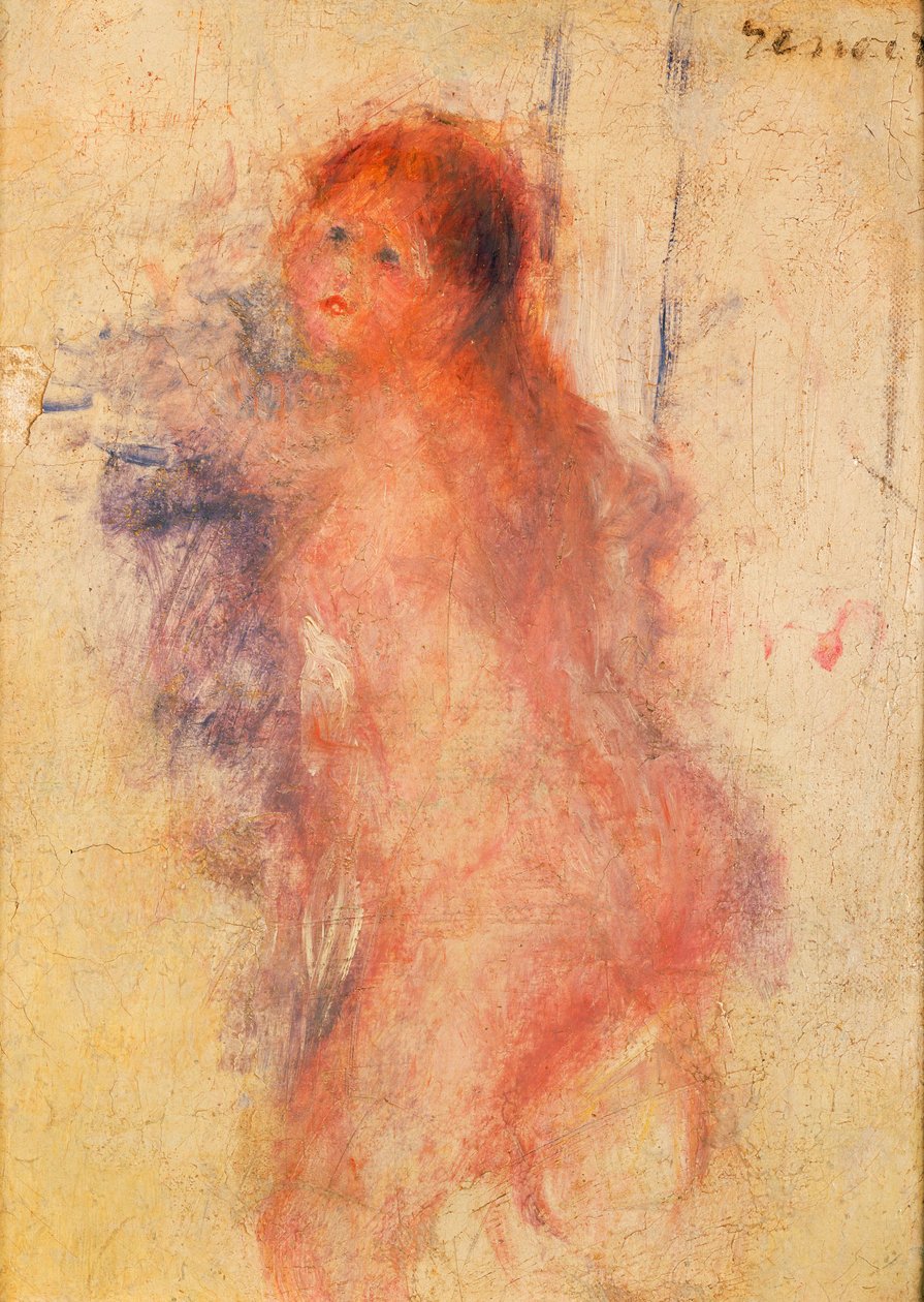 Álló meztelen nő alkotó: Pierre Auguste Renoir