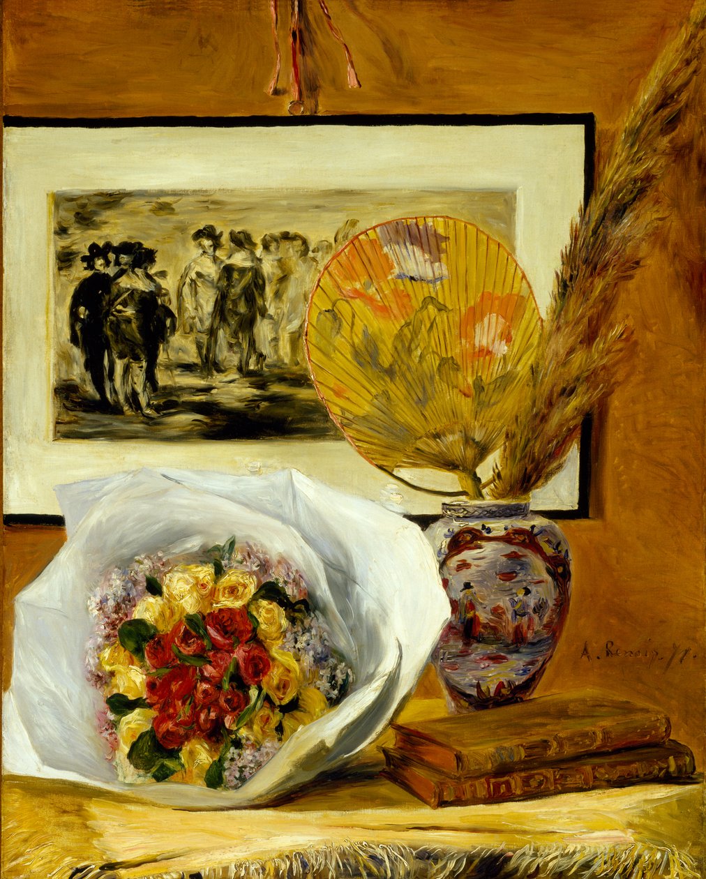 Csendélet csokorral alkotó: Pierre-Auguste Renoir