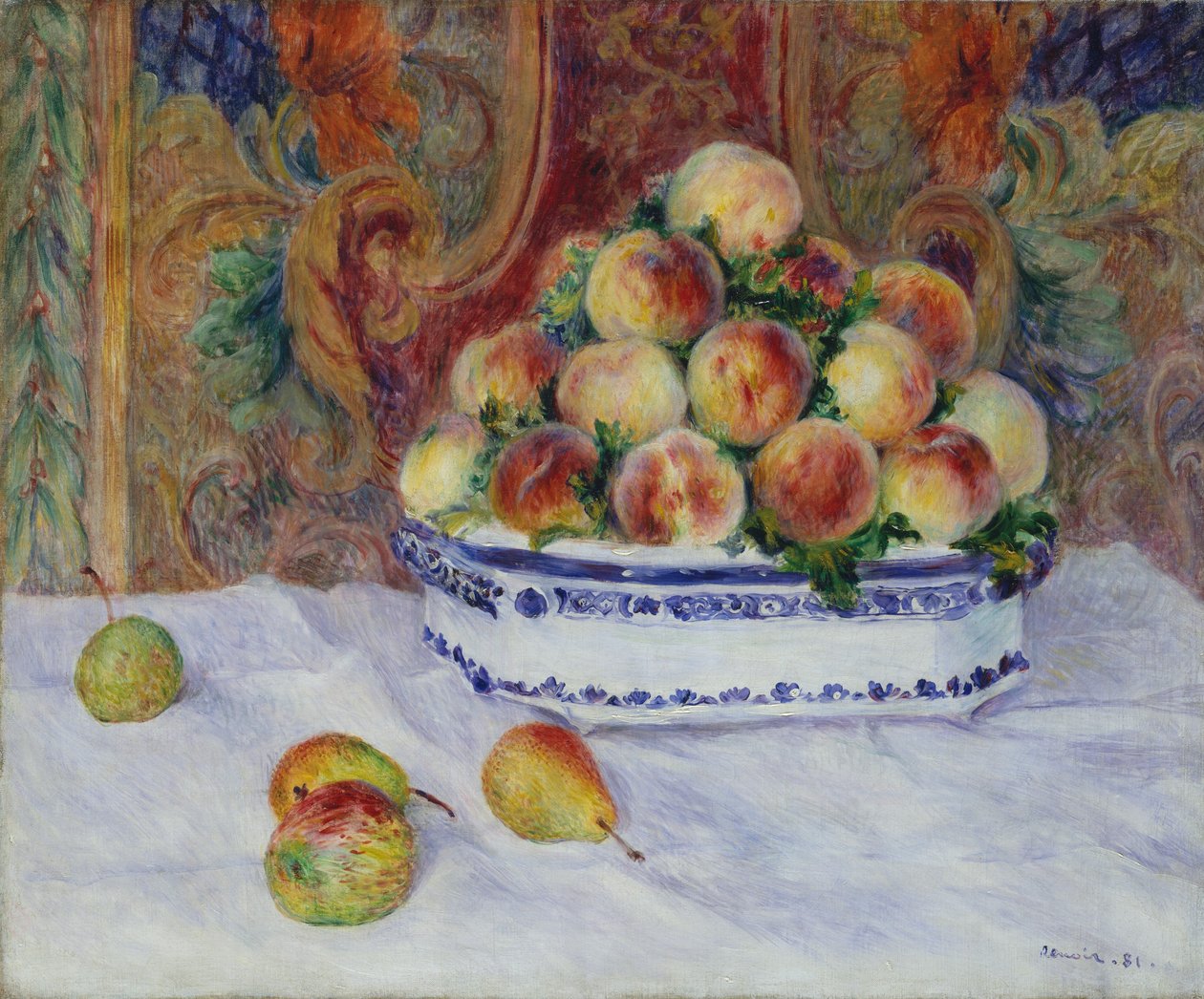 Csendélet őszibarackkal, 1881. alkotó: Pierre Auguste Renoir