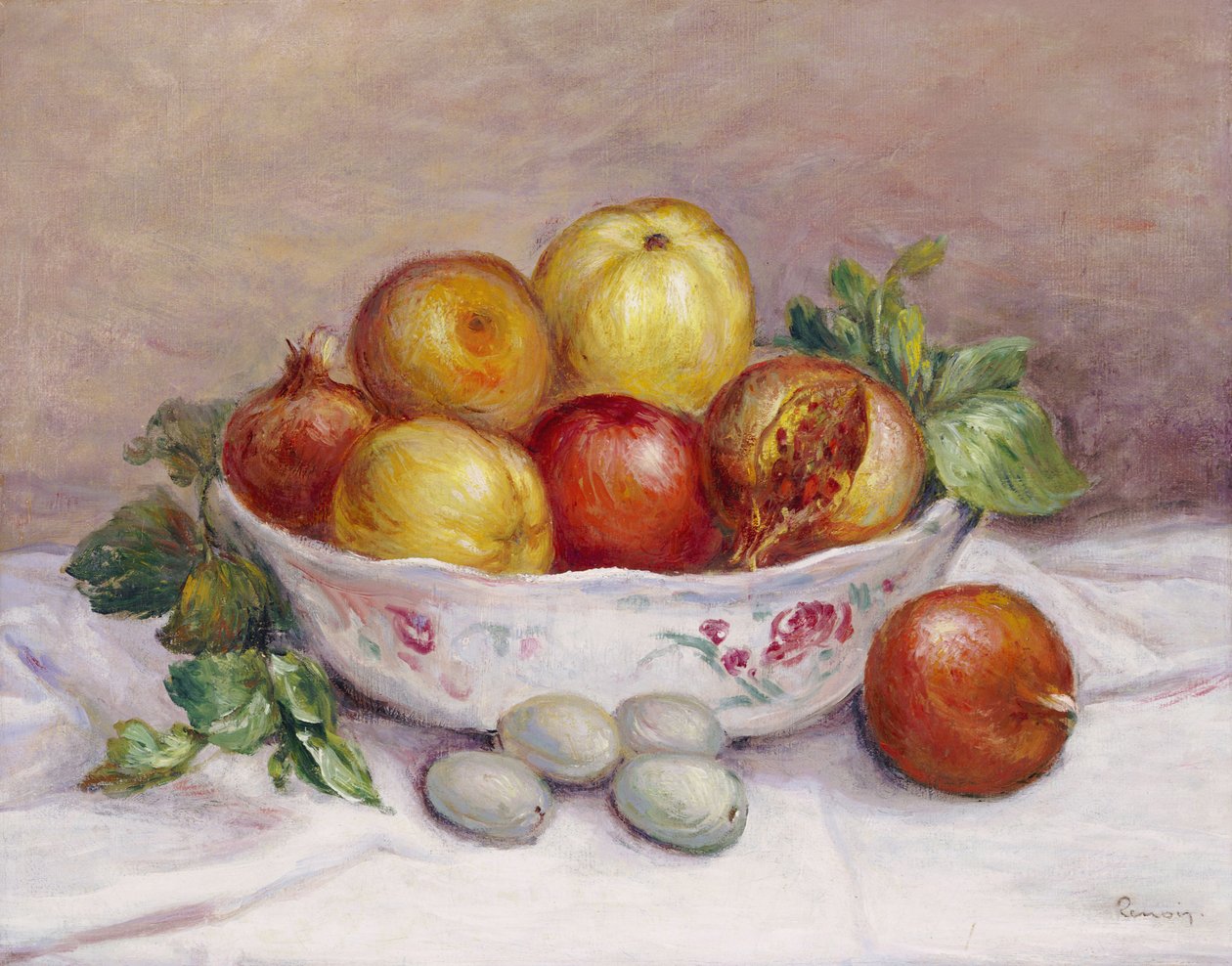 Csendélet gránátalmával alkotó: Pierre Auguste Renoir